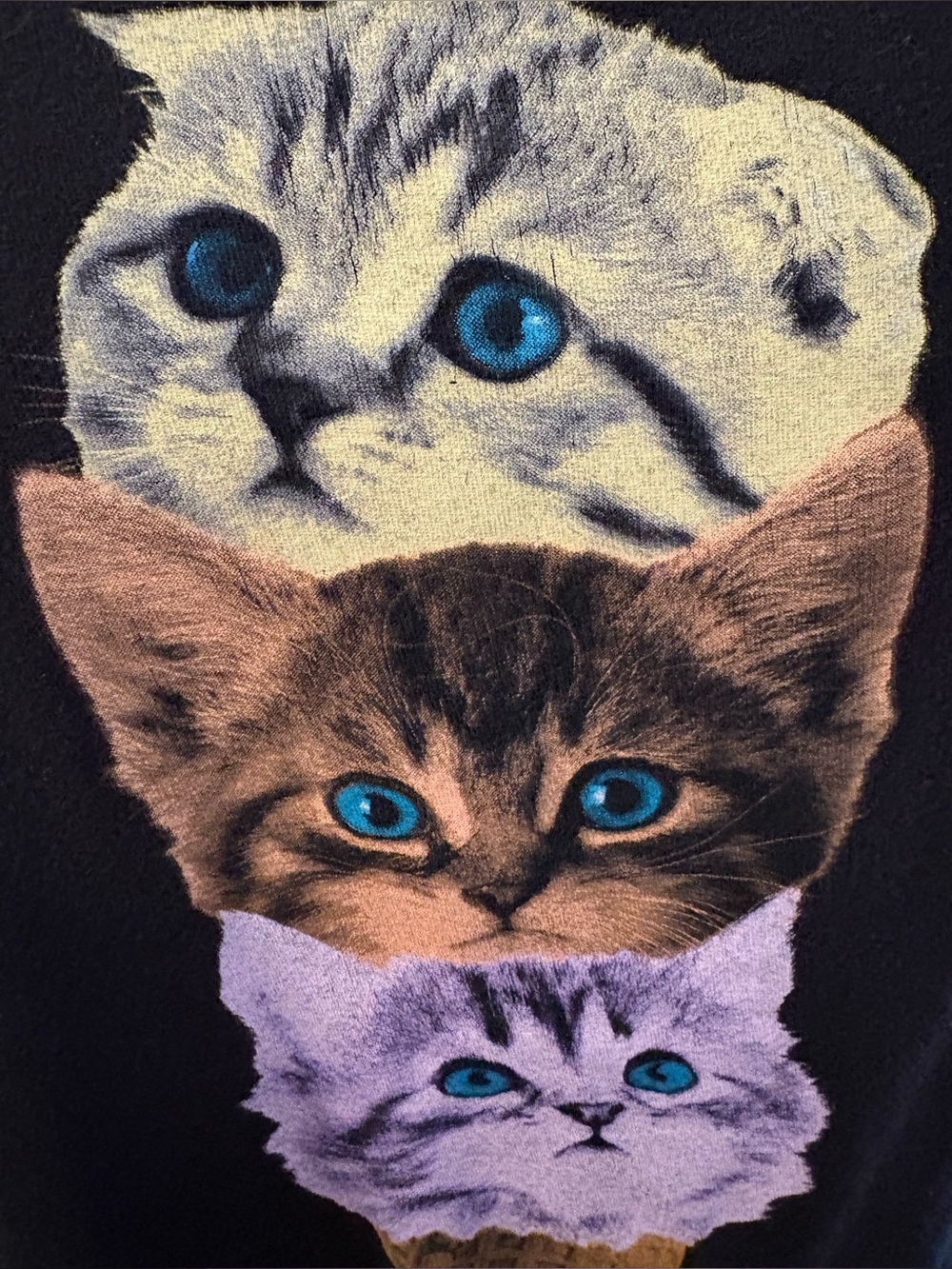 Black Matter Kitty Cone Tee Shirt XL - Picture 4 of 6